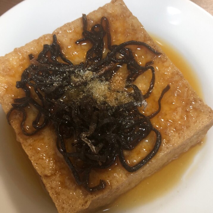 茹でてふっくら 厚揚げしそ昆布 レシピ 作り方 By Noa 1021 元yuri Yuri 楽天レシピ